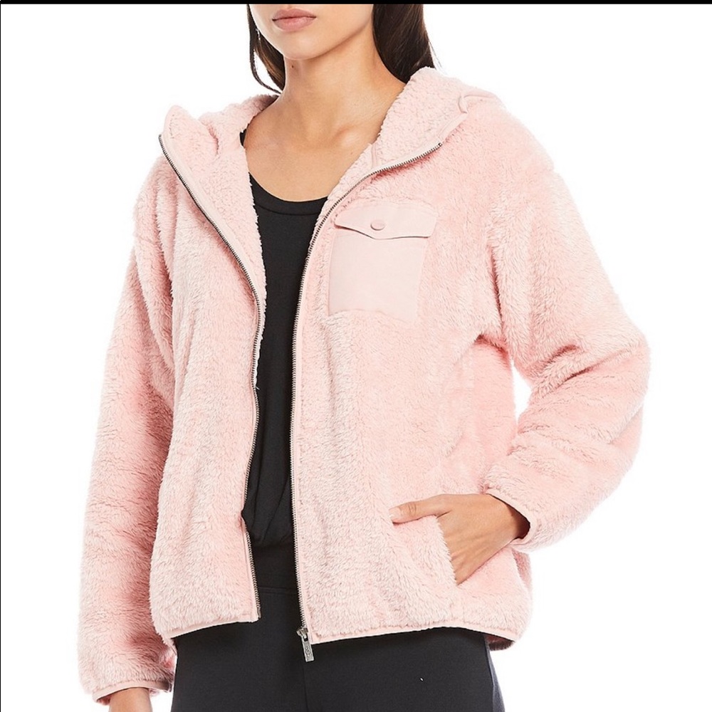 UGG Kadence Sherpa Fleece Hoodie Lounge Jacket